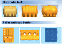 Maquinaria para hacer tanques de plástico 3000L 3-8 capas Tanque de agua Máquina de moldeo por soplado