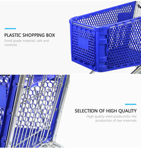 Тележка покупательская пластиковая 180 л для сетей магазинов в Европе, пластиковая тележка для супермаркетов 180 л - Product Image 6