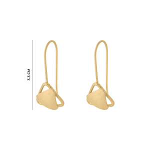 Pendientes de Oro Cepillado, Modernos, Geométricos, de Doble Triángulo, Minimalistas, Ligeros, Elegantes, Joyería de Moda - Product Image 6