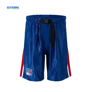 Manufacture de coquilles de pantalons d'uniforme d'équipe coquilles de pantalons de hockey brodées coquilles de pantalons de hockey personnalisées