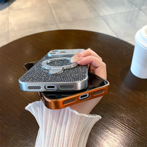 Coque de téléphone antichoc souple avec strass scintillants effet diamant pour iPhone 17 Pro Max – Étui pour filles - Product Image 3