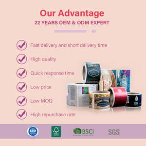 Tùy Chỉnh In Ấn Logo Tự Dính Nhiệt Nhãn Dán Bao Bì CuộN Thăng Hoa Trắng Trống Giấy Vinyl Nhãn Dán - Product Image 6