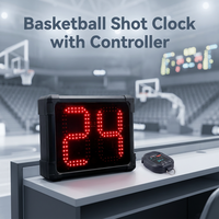 Chronomètre numérique LED à 2 chiffres GANXIN, nouveau modèle, écran étanche, compte à rebours de 24 secondes pour tableau de scores de basketball