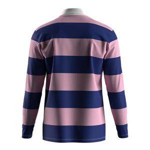 Polo de rugby anti-rides à séchage rapide, coupe athlétique, tissu durable, idéal pour l'entraînement, les matchs et les tenues décontractées - Product Image 2