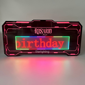 Tùy chỉnh logo <span class=keywords><strong>Acrylic</strong></span> điều khiển từ xa có thể sạc lại App lập trình chỉnh sửa tin nhắn LED dấu hiệu hiển thị quảng cáo Màn hình Bar Đảng - Product Image 5