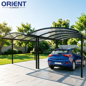 <span class=keywords><strong>Abri</strong></span> de voiture extérieur côtier de style R en aluminium, avec structure renforcée robuste, excellent drainage et prix de gros abordable - Product Image 3