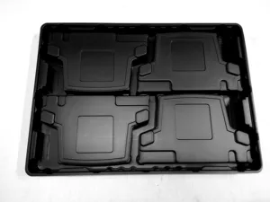 Bandeja de Plástico ABS Ecológica Personalizada para Embalaje de Componentes de PCBA, Moldeado al Vacío, Protección ESD, Proceso de Blíster, Tamaño Personalizado - Product Image 4