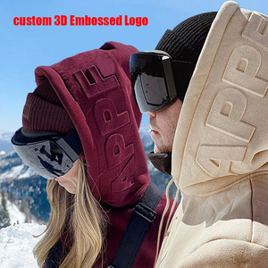 Áo thun nỉ in nổi chất lượng cao, áo hoodie in nổi tùy chỉnh, áo hoodie nam trắng trơn in nổi cỡ lớn, áo hoodie nam in nổi kiểu phồng - Product Image 2