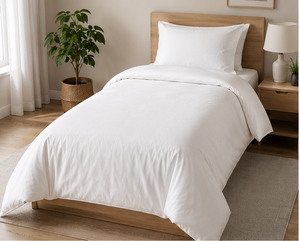 Housse de couette d'hôtel en coton 100% teint uni de haute qualité, ensemble de literie de luxe doux et personnalisé, vente en gros pour hôpitaux et centres de villégiature - Product Image 4
