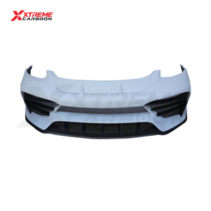 Lèvre de pare-chocs avant XTREME en fibre de carbone style PD pour <span class=keywords><strong>Porsche</strong></span> 718 982 Cayman Boxster, spoiler avant, diffuseur, séparateur, pièces automobiles - Product Image 2