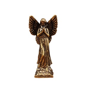 Figurine d'ange en laiton, petite décoration de table pour la maison, cadeau de pendaison de crémaillère - Product Image 5