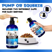 Huile de saumon liquide en gros avec Oméga-3 EPA+DHA pour un pelage brillant et anti-chute pour chats et chiens, santé de la peau et du pelage, personnalisation OEM