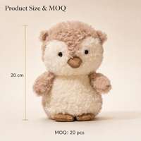 Peluche hibou douce de 20 cm pour machines à griffes, cadeaux de mariage, cadeaux de fête, vente en gros