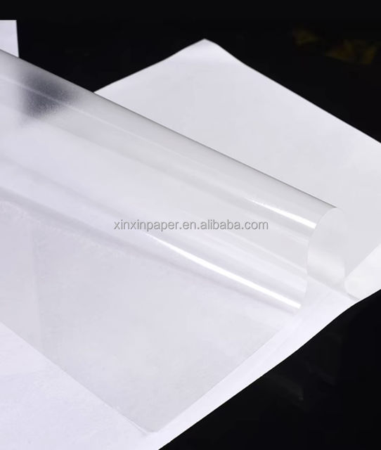 Transparent Sticker Label a 4 for Inkjet Digital Printing Vinyl Waterproof Film Paper Self Adhesive Paper (20 Pieces /pack )