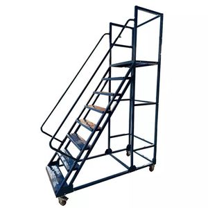 Escabeau mobile avec plateforme Échelle d'entrepôt de supermarchés - Product Image 4