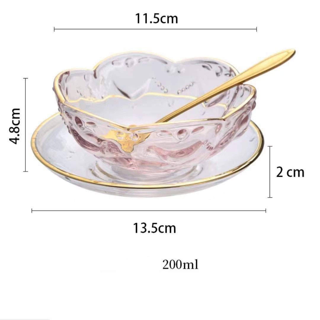 Ensemble trois pièces rose-or