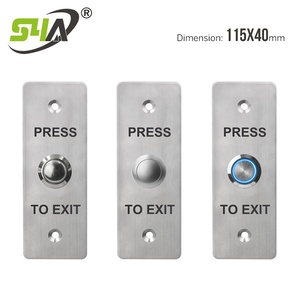 Stainless Steel <strong>Exit</strong> <strong>Button</strong> Switch With LED - Product Image 2