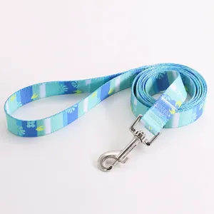 新入荷 206 パーソナライズド ポリエステル素材 カスタムプリント ペット用犬のリード 屋外散歩 犬の訓練用 - Product Image 1