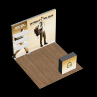 Boîte à lumière portable 3x3m en tissu sans cadre, durable, avec impression par sublimation, sans plis, garantie 5 ans