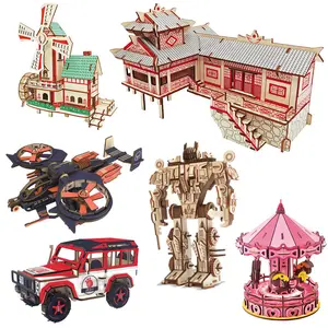 Bán Hot Kids Puzzle Nhà Xe Robot Mô Hình 3D Puzzle Cho Trẻ Em