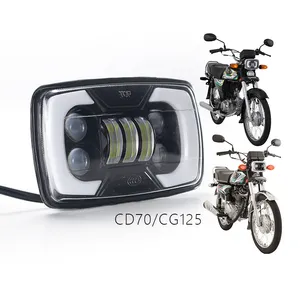 摩托车CD70 CG125高亮度摩托车前照灯带DRL摩托车发光二极管附件前照灯