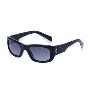 Lunettes de soleil polarisées de style européen pour hommes, UV400, monture PC, verres TAC, noires, pour le sport et le cyclisme - Product Image 4
