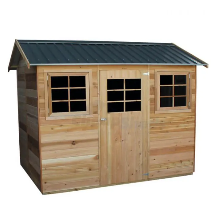 Prefabricated Wood Garden Storage Cabin Low Cost Wood Shed House Garden