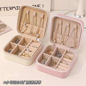 Portable Jewelry Storage <b>Box</b> For Travel With <b>Earrings</b> Rings Necklaces Bracelets Organizer Soft Plastic Case Compact Design - Product Image 4