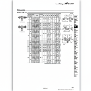 Accesorios de inserción neumática SMC Pneumatics, piezas neumáticas de - Product Image 1