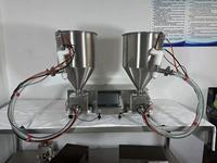 Nouvelle petite machine PLC semi-automatique haute productivité en acier inoxydable 304 pour l'injection de pâte à pain, beignets, chocolat, confiture, gâteaux et crème glacée