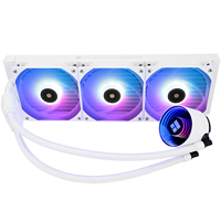 Refroidisseur liquide pour processeur Thermalright Frozen Notte 360 WHITE ARGB V2 avec trois ventilateurs PWM 2000 RPM pour LGA1700 AM5