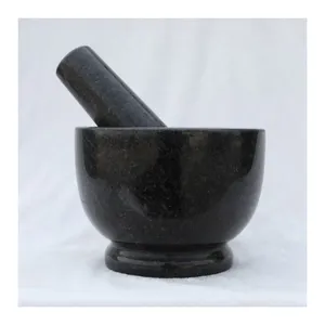Good Quality Spice 14*10cm Capsicum Customization Stone Natural Kitchen Reuse Granite Mortar Pestle