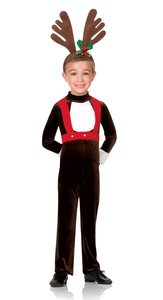 ชุดเต้นรำคริสต์มาสเด็กชายเด็กหญิง ชุดกวางเรนเดียร์ ชุดเต้นรำกวางเรนเดียร์สำหรับเด็กในวันหยุด - Product Image 5