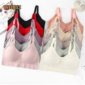 Femmes Casual Workout Wrap Chest Fitness Sleep Yoga Sports <span class=keywords><strong>Brami</strong></span> Clothing Vest Support Crop Tank Top Cami Bra Padded Bralettes - Product Image 2