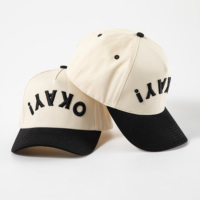Casquettes à cinq panneaux rétro hip-hop décontractées, logo personnalisé, broderie en relief, casquette de baseball snapback