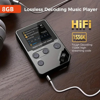 Lecteur de musique MP3 C5 avec molette de défilement à 360 degrés, son HiFi et 2 prises pour écouteurs