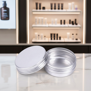 Boîte en aluminium personnalisée <span class=keywords><strong>de</strong></span> 60 ml (2 oz) avec <span class=keywords><strong>couvercle</strong></span> en aluminium pour crème, cosmétiques, aliments et bougies (boîte métallique vide) - Product Image 4