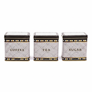 Rectangular Metal Storage Set – 80x 120 mm ( Set of 3 ) Geometric Mosaic Pattern Mosaic Design - Product Image 2
