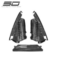 Cache-moteur en fibre de carbone style OEM Hotter SD avec couvercle de verrouillage pour kit carrosserie Ferrari F8 (Coupé), directement de l'usine, haute performance