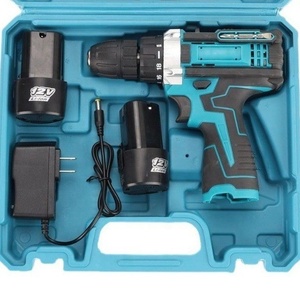 <span class=keywords><strong>12V</strong></span> 无绳电钻电动螺丝刀套件 1800RPM 锂离子充电手电钻 2 节电池 充电器盒 家用 DIY 木工工具 - Product Image 1