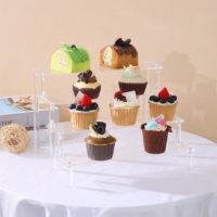 Présentoir organisateur de parfum personnalisé Étagère pour figurines à cupcakes en acrylique Vitrine en acrylique