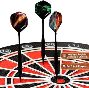 Win.max Customizable Plastic <strong>Electronic</strong> <strong>Dart</strong> Board Sets Automatic LED <strong>Scoreboard</strong> 13'' Target Size Segment Holes CE/FCC/WEEE - Product Image 4