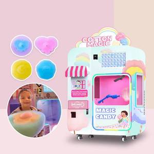 Card System Robot Automatic Commercial Indoor Outdoor Cotton <b>Candy</b> <b>Maker</b> Making <b>Floss</b> Vending Machine - Product Image 1