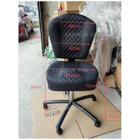 Tabouret réglable en hauteur avec dossier, chaise roulante robuste avec roulettes pour les magasins de proximité et les salles de jeux