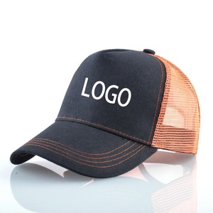 High Quality Custom Logo Embroidery 5 Panels Sports Casual Mesh Baseball Cap Blank Trucker <b>Hat</b> for Men and Women - Product Image 5