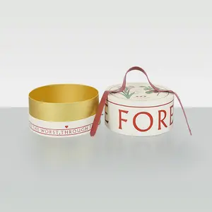 Emballage en carton rigide, boîte cadeau cylindrique portable, personnalisable selon la demande - Product Image 4