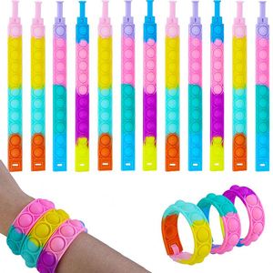 Silicone Rodent Pioneer Bubble Pop It Decompression Bracelet Hand Ring <b>Watch</b> Toy Promotional Party Supplies - Product Image 3