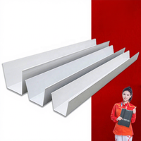 Gouttières en PVC industriel en forme de U trapézoïdale pour toiture, prix fabricant Gongli