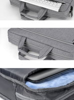 Sac à main pour ordinateur portable unisexe personnalisable, noir et blanc, sac d'affaires, personnalisable, imperméable, souple, avec fermeture éclair USB
