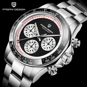 Custom logo Mens Watch Dial Crown Case Back Buckle OEM logo Japan Quartz Men Stainless Steel Watch - Product Image 4